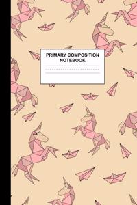 Primary Composition Notebook: Writing Journal for Grades K-2 Handwriting Practice Paper Sheets - Enchanting Unicorn School Supplies for Girls, Kids and Teens - Preschool, Kinderg