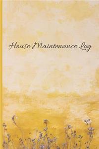 House Maintenance Log