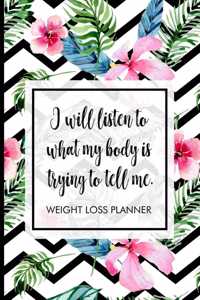 I will listen to what my body is trying to tell me.