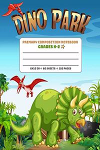 Primary Composition Notebook Grades K-2 Dino Park