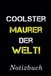 Coolster Maurer Der Welt Notizbuch