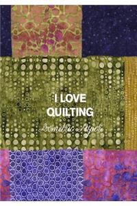I Love Quilting Isometric Paper