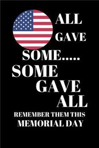 All Gave Some Some Gave All Remember Them This Day