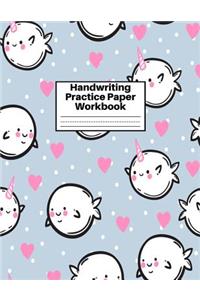 Handwriting Practice Paper Workbook