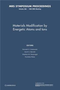 Materials Modification by Energetic Atoms and Ions: Volume 268