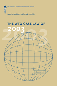 Wto Case Law of 2003