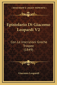Epistolario Di Giacomo Leopardi V2