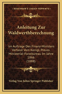 Anleitung Zur Waldwerthberechnung