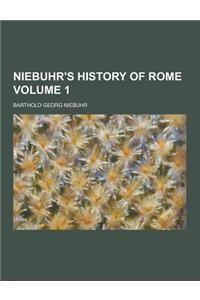 Niebuhr's History of Rome Volume 1