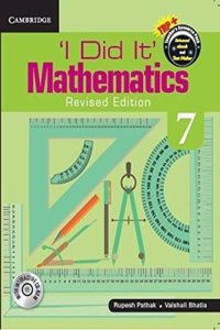 I Did It Mathematics For Nepal Level 7 Student Book
