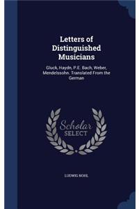 Letters of Distinguished Musicians