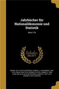 Jahrbucher Fur Nationalokonomie Und Statistik; Band 116