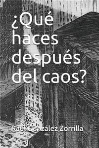 ¿Qué haces después del caos?