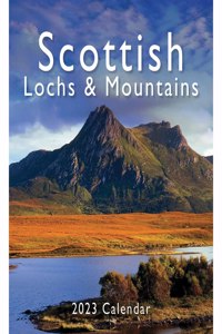 Scottish Lochs & Mountains Mini Easel Desk Calendar 2023