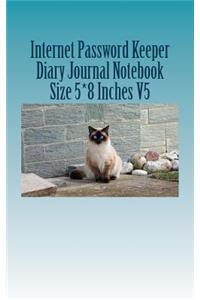 Internet Password Keeper Diary Journal Notebook Size 5*8 Inches V5