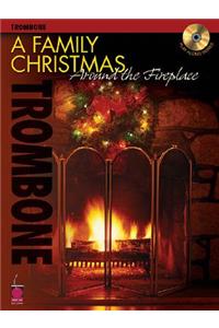 A Family Christmas Around the Fireplace