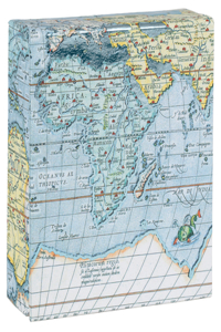 Vintage Maps Mini FlipTop Notecard Box