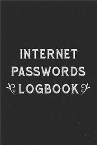Internet Passwords Logbook
