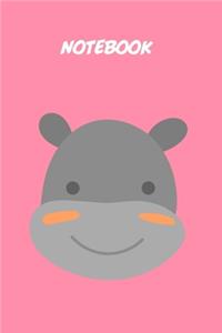 Baby hippo kids Notebook [Lined] [6x9] [110 pages]