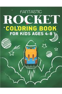Fantastic Rocket Coloring Book for Kids Ages 4-8
