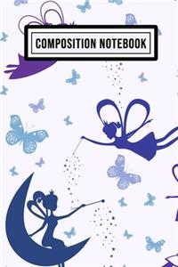 Fairy Unruled Composition Notebook