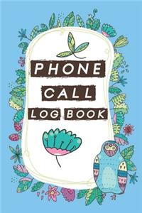 Phone Call Log Book