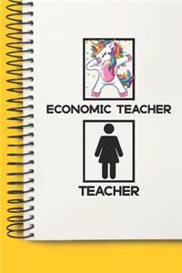 Economic Teacher Awesome unicorn Tutor Gift For Best Economic Teacher A beautiful personalized