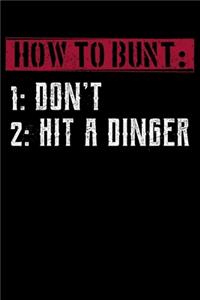 How To Bunt