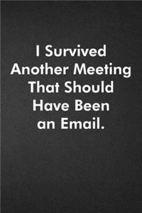 I Survived Another Meeting That Should Have Been An Email.