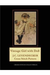 Vintage Girl with Doll