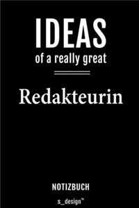 Notizbuch für Redakteure / Redakteur / Redakteurin