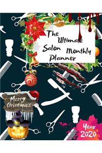 The Ultimate Merry Christmas Salon Monthly Planner Year 2020: Best Gift For All Age, Keep Track Planning Notebook & Organizer Logbook For Weekly And Monthly Purpose To Create, Schedule And Manage To Achieve You