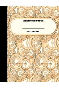 1 Inch Grid Paper Notebook