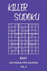 Killer Sudoku Easy 200 Puzzle With Solution Vol 2