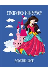Enchanted Princesses Coloring Book