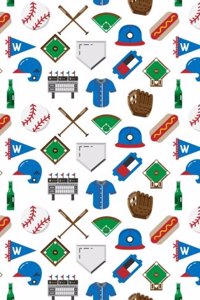 Baseball Game Journal Notebook - Dot Grid