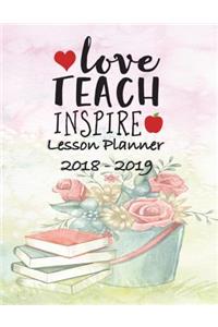Lesson Planner 2018 - 2019 - Love Teach Inspire