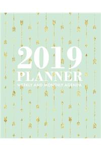 2019 Planner Weekly and Monthly Agenda