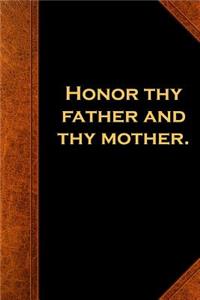 Religious Journal 4th Commandment Vintage Style Traditional