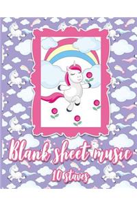 Blank Sheet Music - 10 Staves