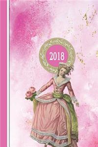 2018 Diary Pink Dancing Lady