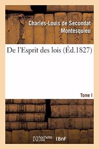 de l'Esprit Des Lois. Tome. I