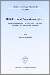 Billigkeit Und Zugewinnausgleich