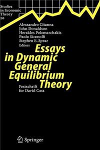 Essays in Dynamic General Equilibrium Theory