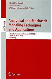 Analytical and Stochastic Modeling Techniques and Applications