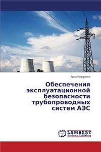 Obespecheniya ekspluatatsionnoy bezopasnosti truboprovodnykh sistem AES