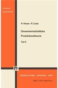 Gesamtwirtschaftliche Produktionstheorie