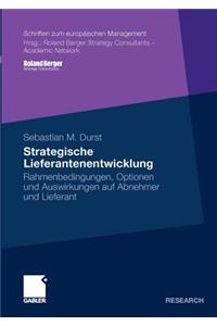 Strategische Lieferantenentwicklung