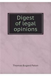 Digest of legal opinions