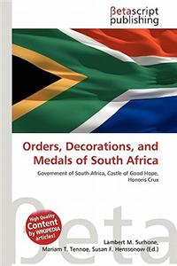 Orders, Decorations, and Medals of South Africa